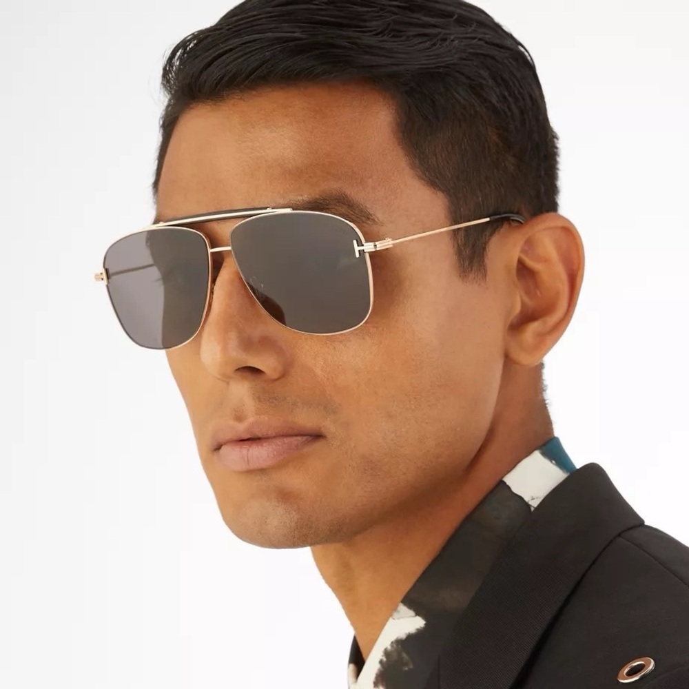 New Tom Ford Jaden Aviator Sunglasses with Case
